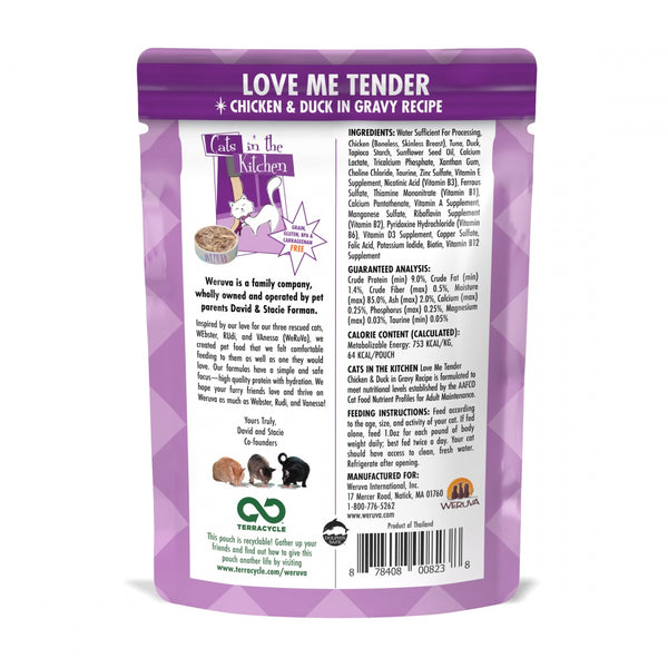 Weruva Cats In the Kitchen Love Me Tender Pouches Wet Cat Food