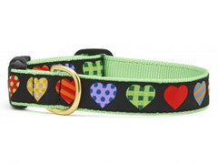 Up Country Colorful Hearts Collar & Leads