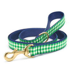 Up Country Lime Gingham Collars & Leads