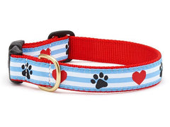 Up Country Pawprint Stripe Collars & Leads